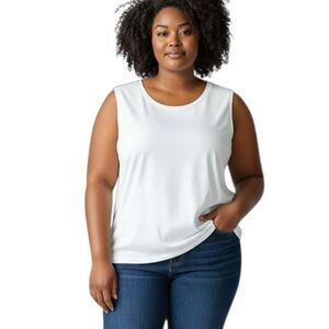 A NEW DAY WHITE TANK TOP SZ.XXL EUC.